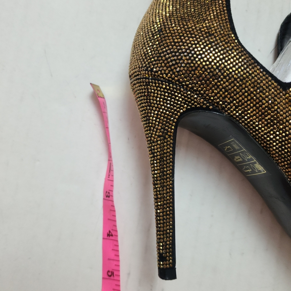 ALDO Gold Sparkle Heels - Picture 9 of 10